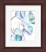 Framed 'Stacking Rocks IV' border=