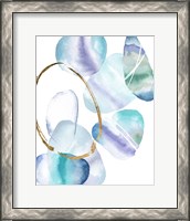 Framed 'Stacking Rocks IV' border=