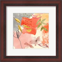 Framed 'Flower Shimmer II' border=