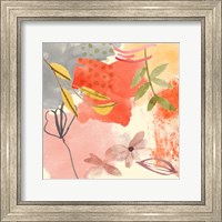 Framed 'Flower Shimmer II' border=