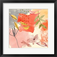 Framed 'Flower Shimmer II' border=