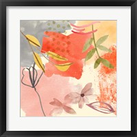 Framed 'Flower Shimmer II' border=