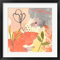 Framed 'Flower Shimmer III' border=