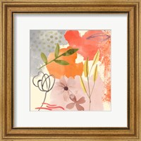 Framed 'Flower Shimmer IV' border=