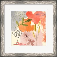 Framed 'Flower Shimmer IV' border=