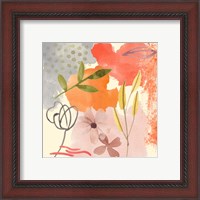 Framed 'Flower Shimmer IV' border=