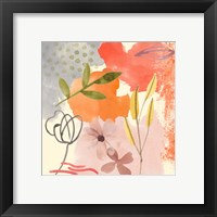 Framed 'Flower Shimmer IV' border=