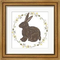 Framed 'Happy Bunny Day II' border=