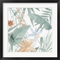 Framed 'Tropical Welcome II' border=