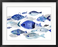 Fish Parade II Framed Print
