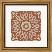 Framed 'Terra Cotta Tile III' border=