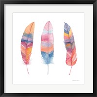 Framed Boho Feathers I