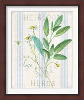 Framed 'Floursack Herbs III' border=