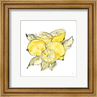 Framed 'Lemon Still Life IV' border=