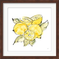 Framed 'Lemon Still Life IV' border=