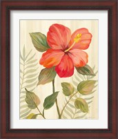 Framed 'Tropical Garden XI' border=