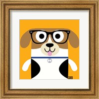 Framed 'Bow Wow Beagle' border=