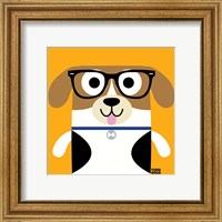 Framed 'Bow Wow Beagle' border=