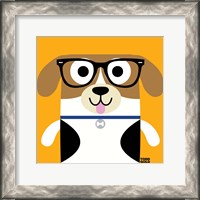 Framed 'Bow Wow Beagle' border=