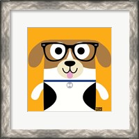 Framed 'Bow Wow Beagle' border=