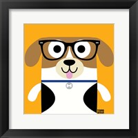 Framed 'Bow Wow Beagle' border=