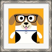 Framed 'Bow Wow Beagle' border=