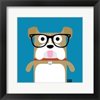 Framed 'Bow Wow Bulldog' border=