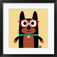 Framed Bow Wow Doberman