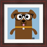 Framed 'Bow Wow Labrador' border=