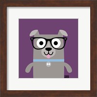 Framed 'Bow Wow Pitt Bull' border=