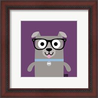 Framed 'Bow Wow Pitt Bull' border=