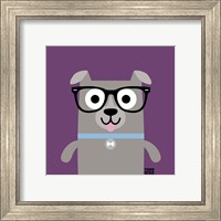 Framed 'Bow Wow Pitt Bull' border=