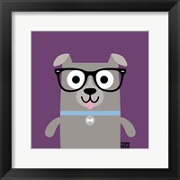 Framed 'Bow Wow Pitt Bull' border=