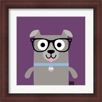 Framed 'Bow Wow Pitt Bull' border=