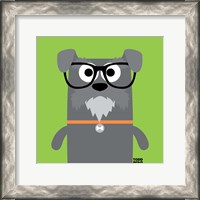 Framed 'Bow Wow Schnauzer' border=