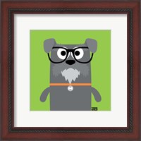 Framed 'Bow Wow Schnauzer' border=