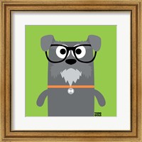 Framed 'Bow Wow Schnauzer' border=