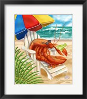 Framed Beach Friends - Lobster