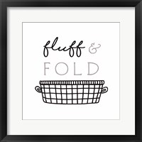 Fluff and Fold Framed Print