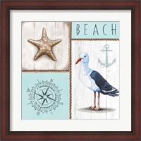 Framed 'Nautical Beach' border=