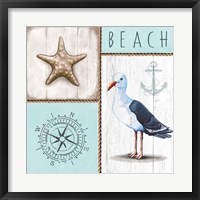 Nautical Beach Framed Print