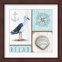 Framed 'Nautical Relax' border=