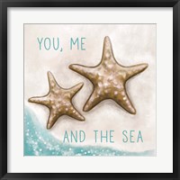 You, Me and the Sea Framed Print
