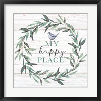 Framed 'My Happy Place' border=