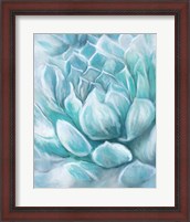 Framed 'Aqua Succulent IV' border=