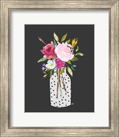 Framed 'Pink Still Life' border=