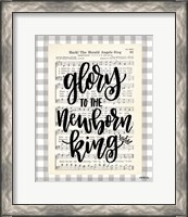 Framed 'Glory to the Newborn King' border=