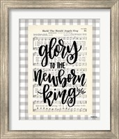 Framed 'Glory to the Newborn King' border=