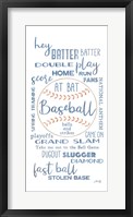 Framed Baseball Phrases