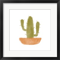 Watercolor Cactus V Framed Print